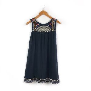 Rip Curl Black Embroidered Dress Medium